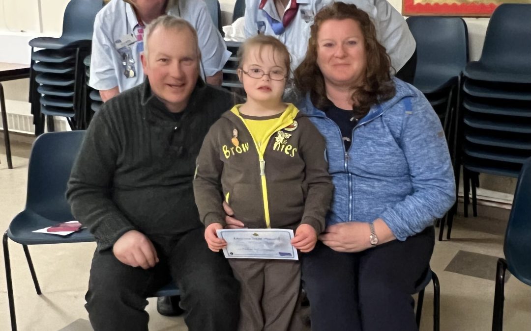 Millie Receives the Brownie Mercia Star For Outstanding Bravery